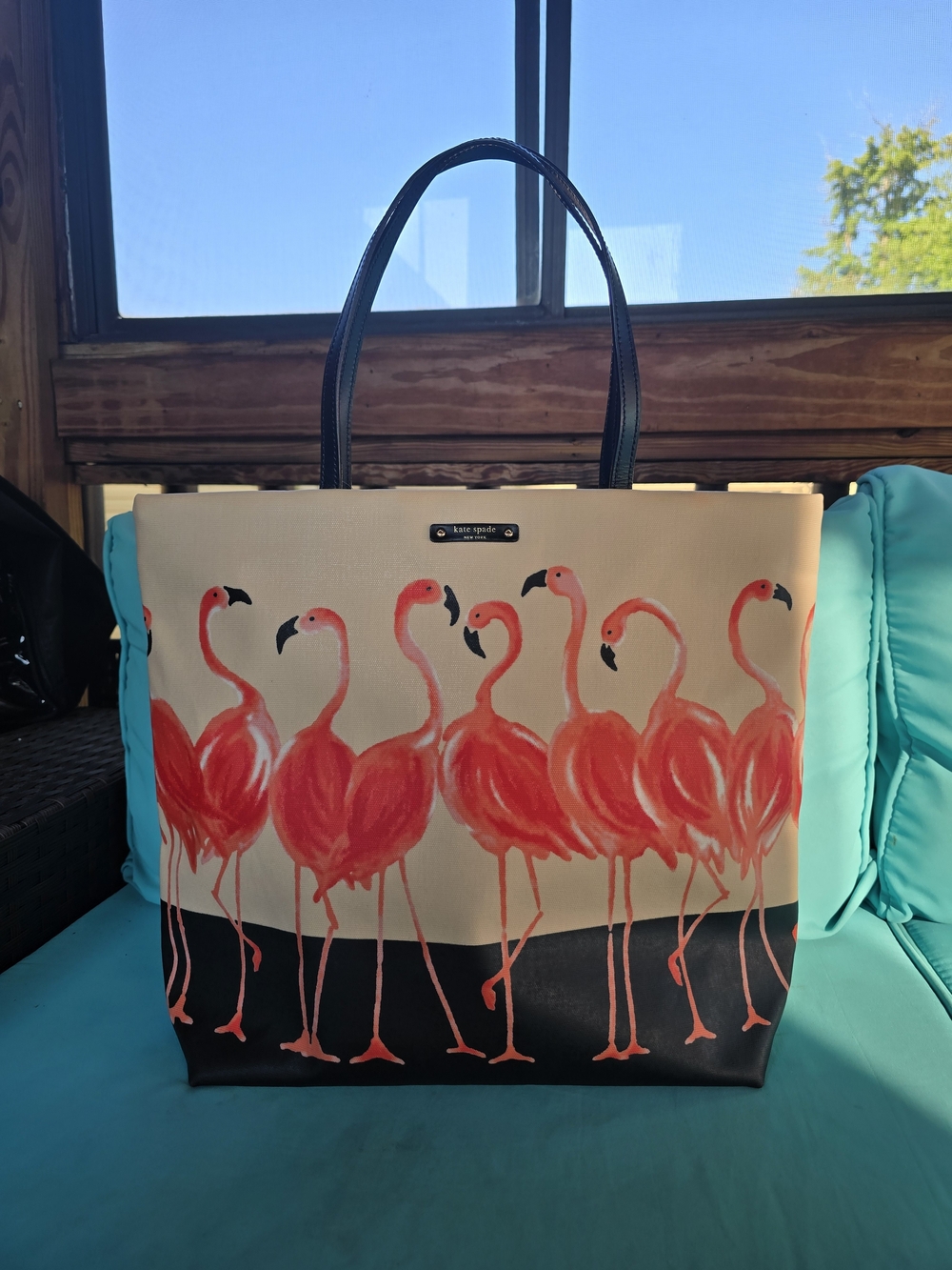 Kate Spade Flamingo Print Tote Bag NWT